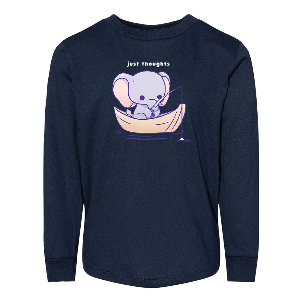 Navy Elephant Toddler Longsleeve Sweatshirt