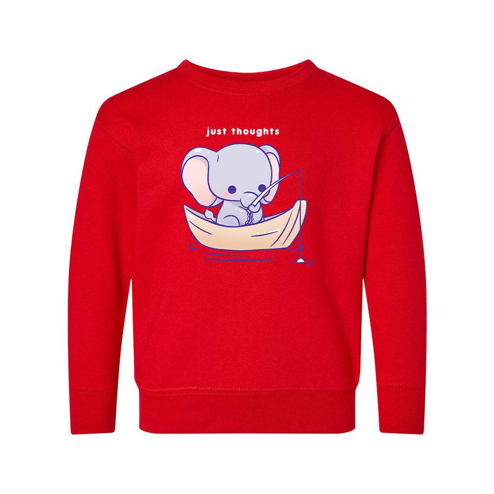 Red Elephant Toddler Crewneck Sweatshirt