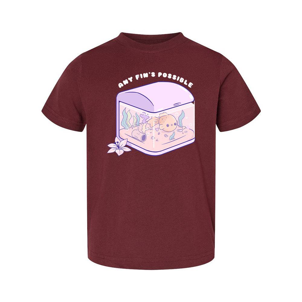 FishTank Maroon Toddler T-shirt
