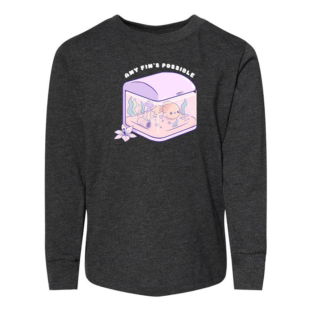 Heather Gray FishTank Toddler Longsleeve Sweatshirt