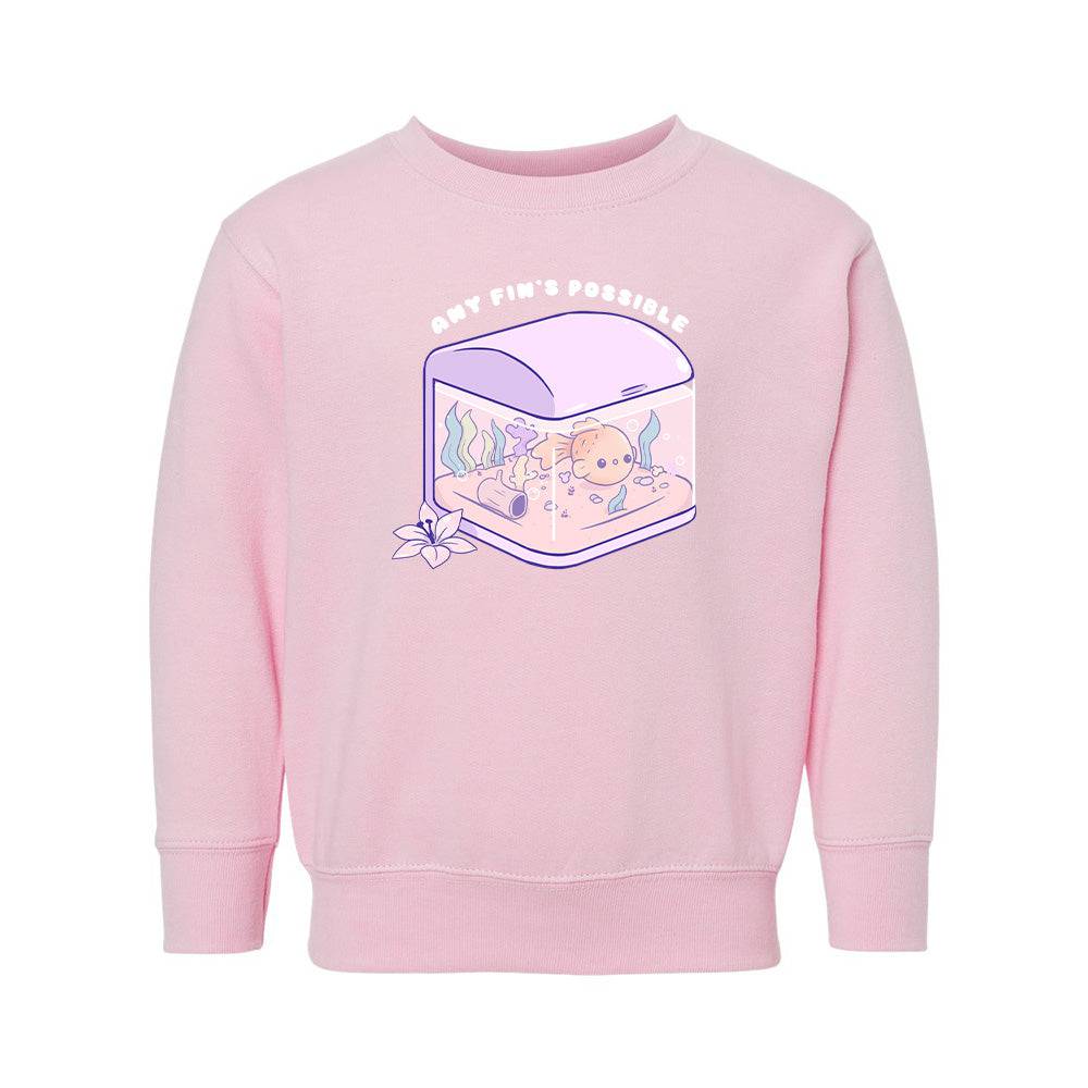 Pink FishTank Toddler Crewneck Sweatshirt