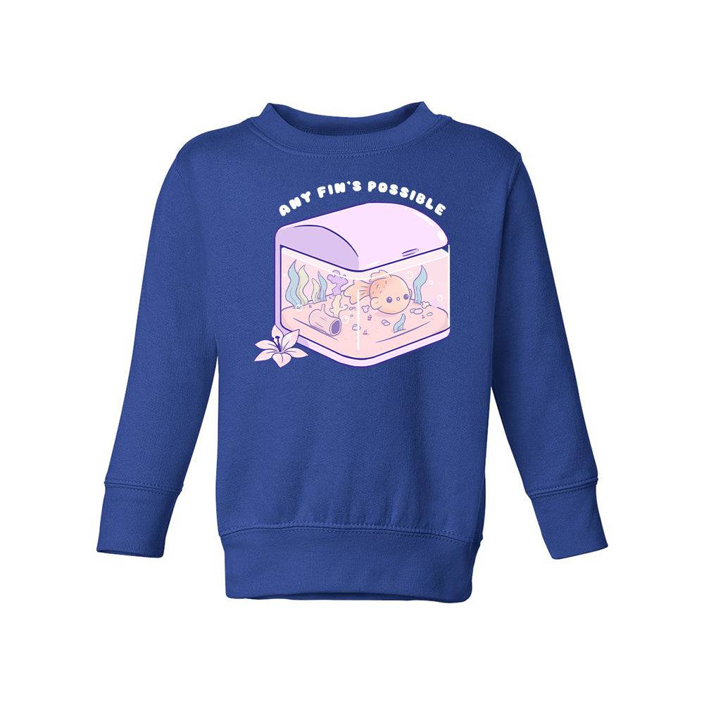 Royal Blue FishTank Toddler Crewneck Sweatshirt