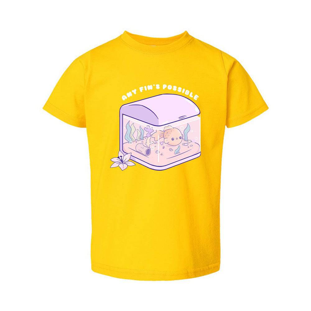 FishTank Yellow Toddler T-shirt