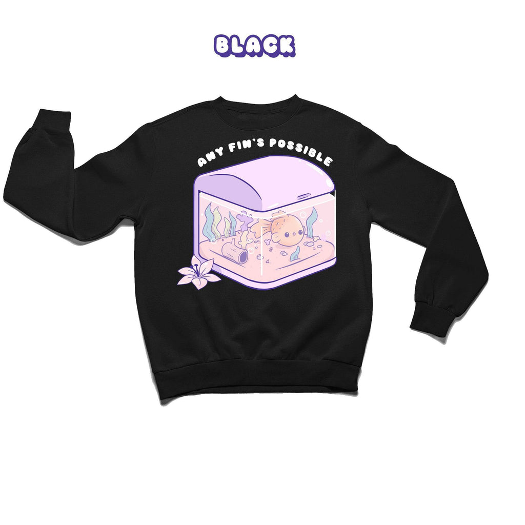 Fish Tank Crewneck Premium Sweater - Super Kawaii Labs