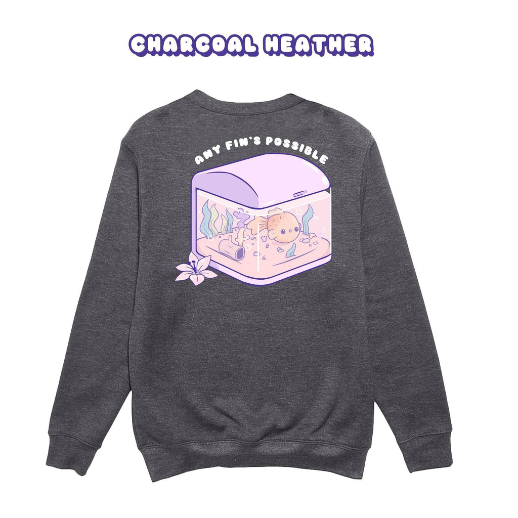 Fish Tank Crewneck Premium Sweater - Super Kawaii Labs