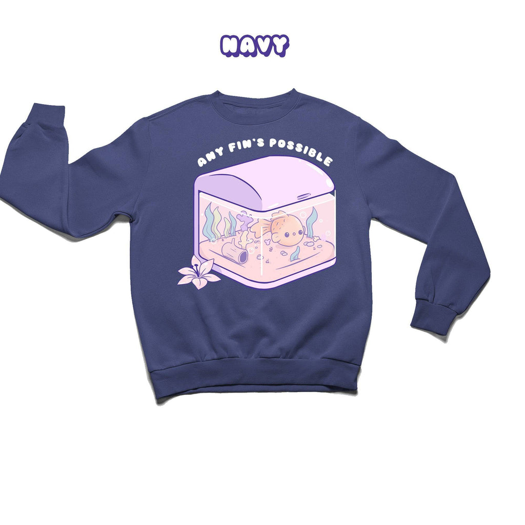 Fish Tank Crewneck Premium Sweater - Super Kawaii Labs