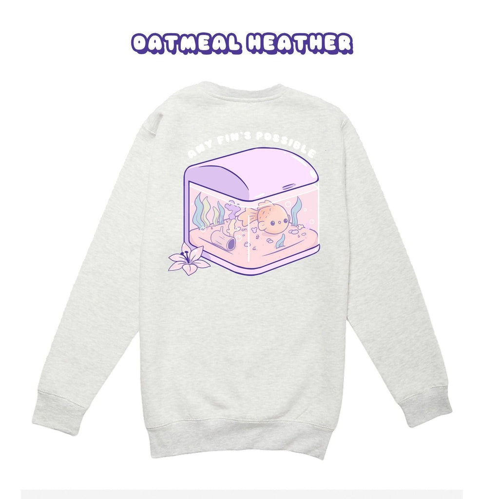 Fish Tank Crewneck Premium Sweater - Super Kawaii Labs