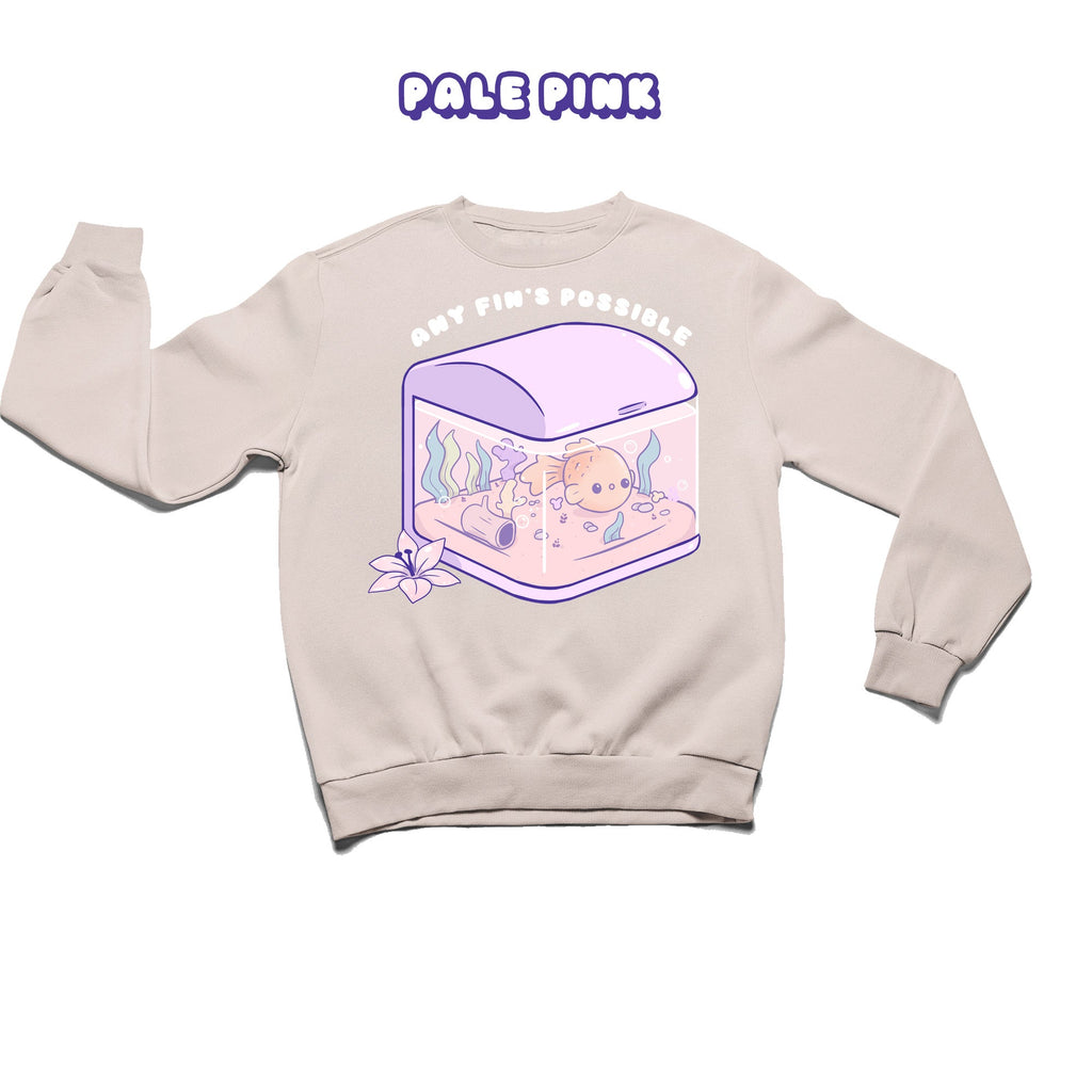 Fish Tank Crewneck Premium Sweater - Super Kawaii Labs