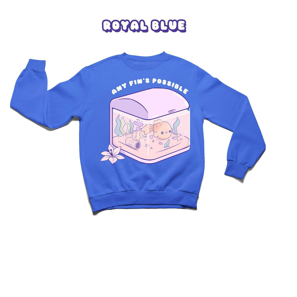 Fish Tank Crewneck Premium Sweater - Super Kawaii Labs