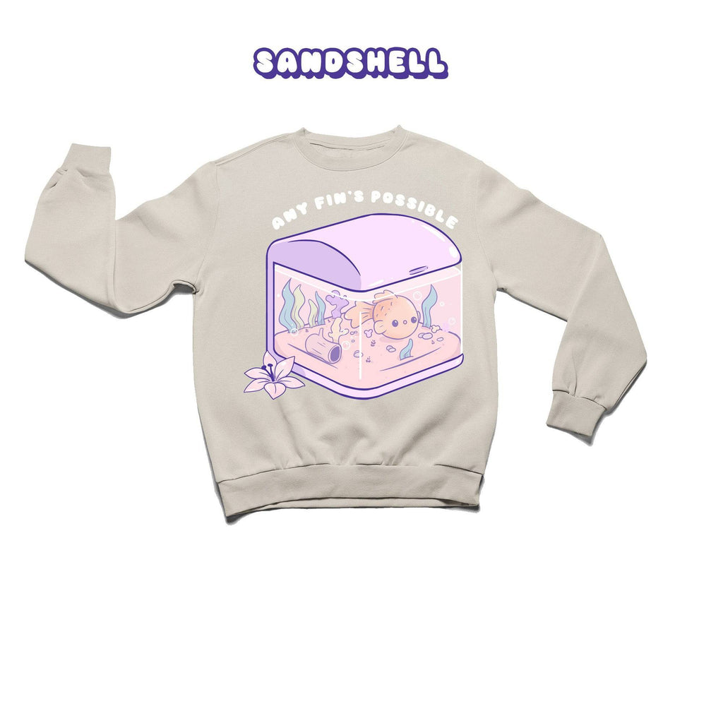 Fish Tank Crewneck Premium Sweater - Super Kawaii Labs