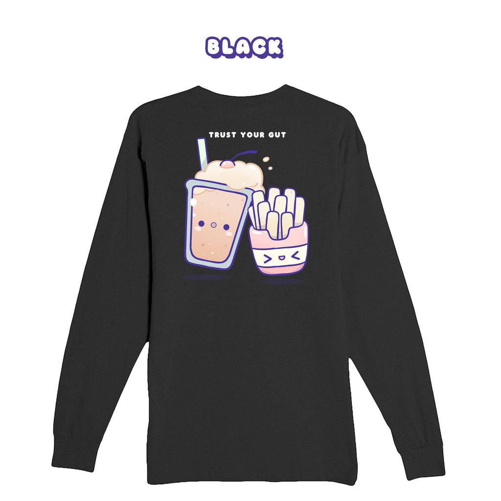 FriesAndShake Black Longsleeve T-shirt