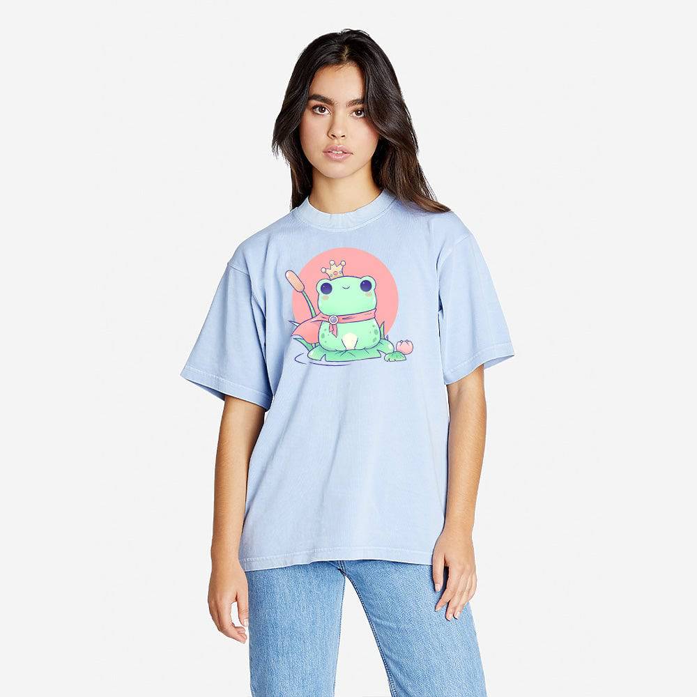 Grape Ice FrogCrown Oversized Boxy Streetwear Tee