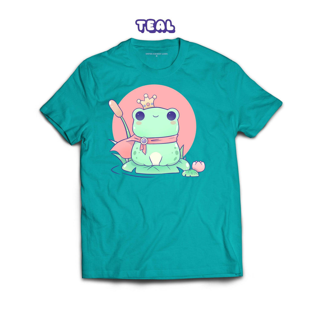 FrogCrown T-shirt, Teal 100% Ringspun Cotton T-shirt