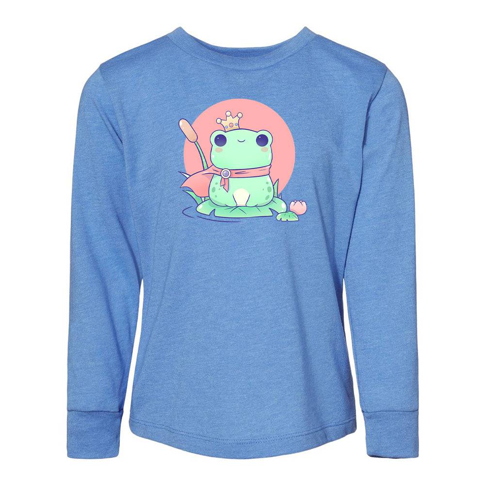 Blue FrogCrown Toddler Longsleeve Sweatshirt