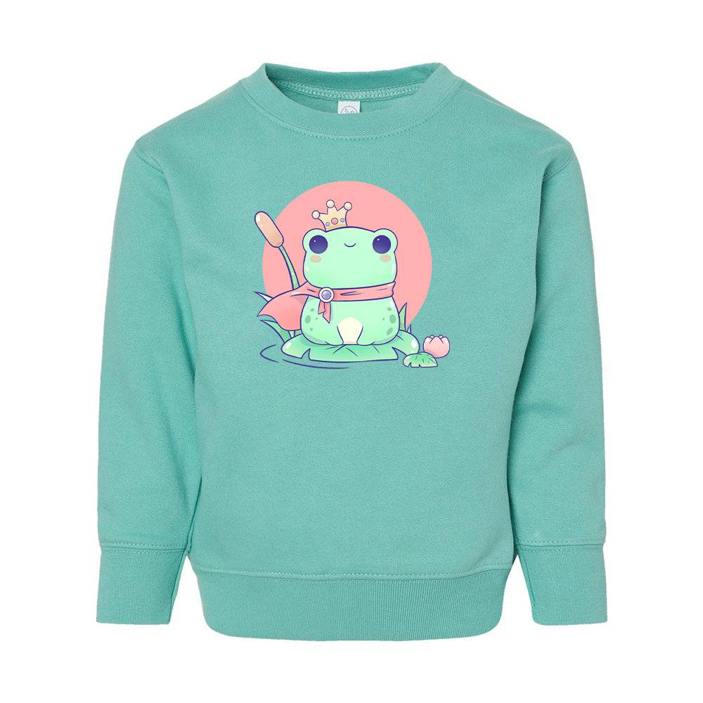 Chill FrogCrown Toddler Crewneck Sweatshirt