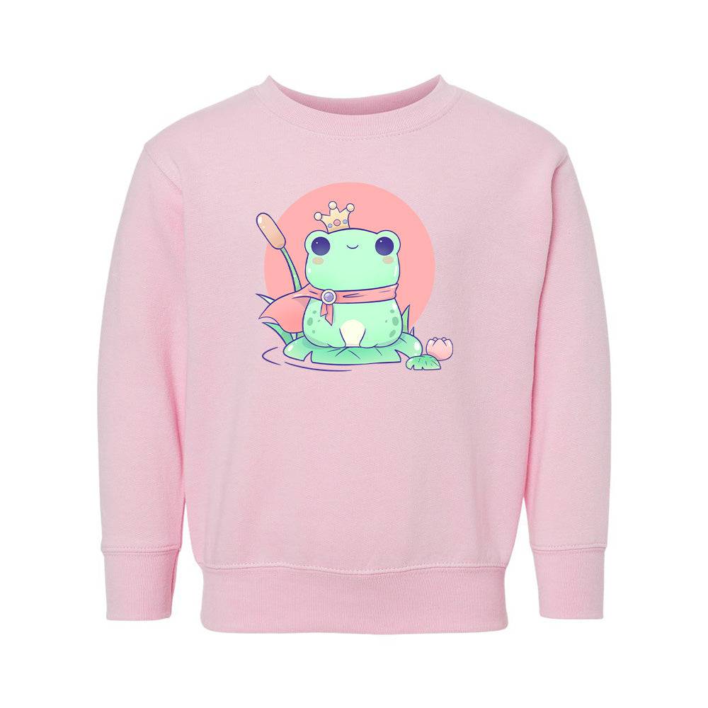 Pink FrogCrown Toddler Crewneck Sweatshirt