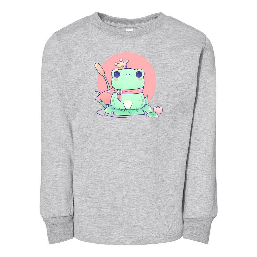 Sports Gray FrogCrown Toddler Longsleeve Sweatshirt