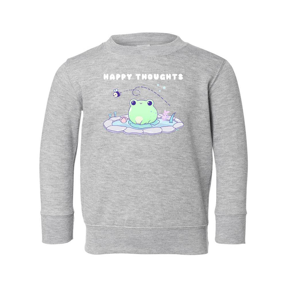 Heather Gray Frog Toddler Crewneck Sweatshirt
