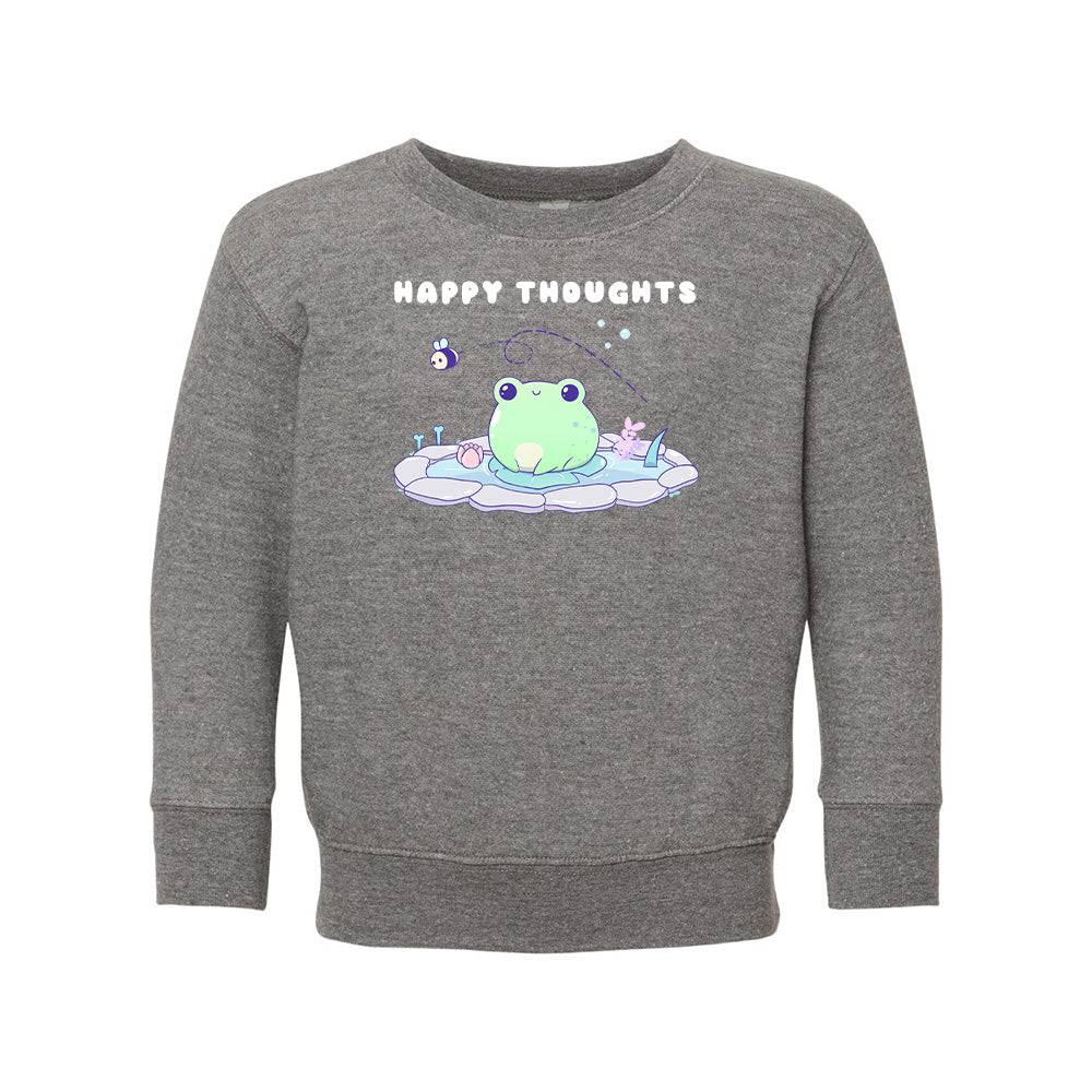 Heather Gray Frog Toddler Crewneck Sweatshirt