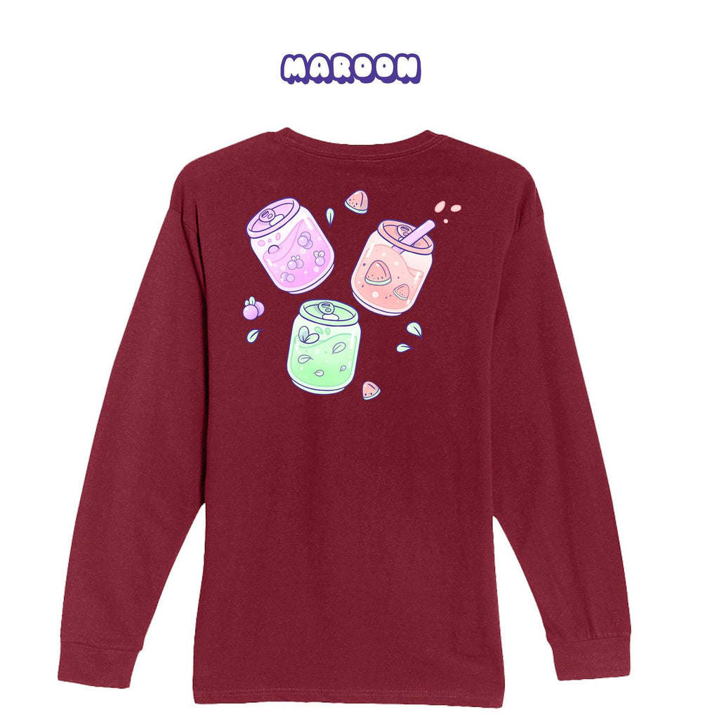 FruitCans Maroon Longsleeve T-shirt