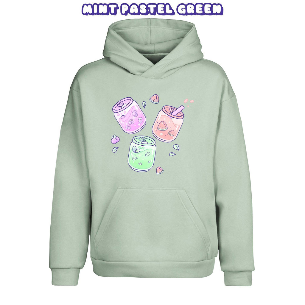 FruitCans Mint Pastel Green Pullover Urban Hoodie