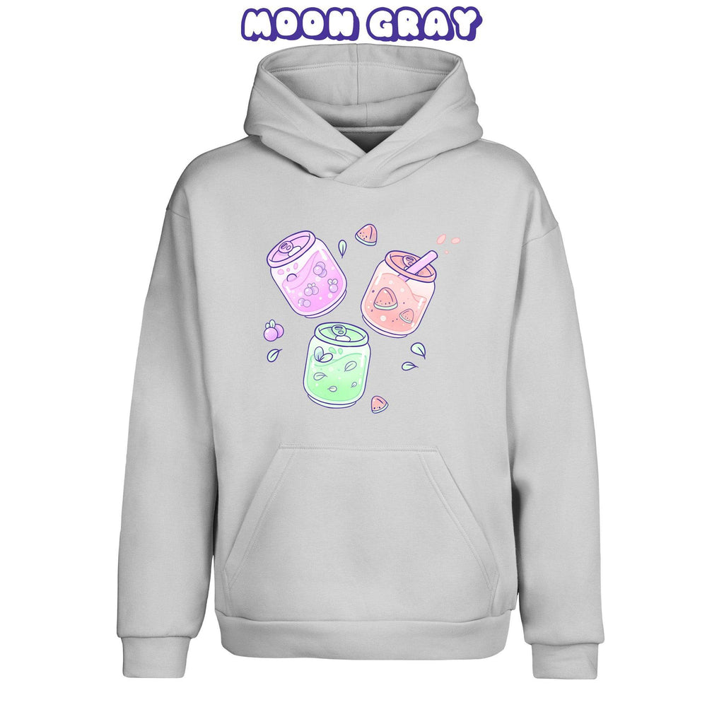 FruitCans Moon Gray Pullover Urban Hoodie