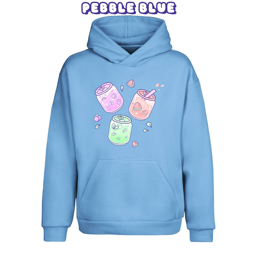 FruitCans Pebble Blue Pullover Urban Hoodie