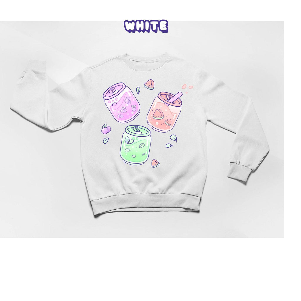 FruitCans White Crewneck Sweatshirt