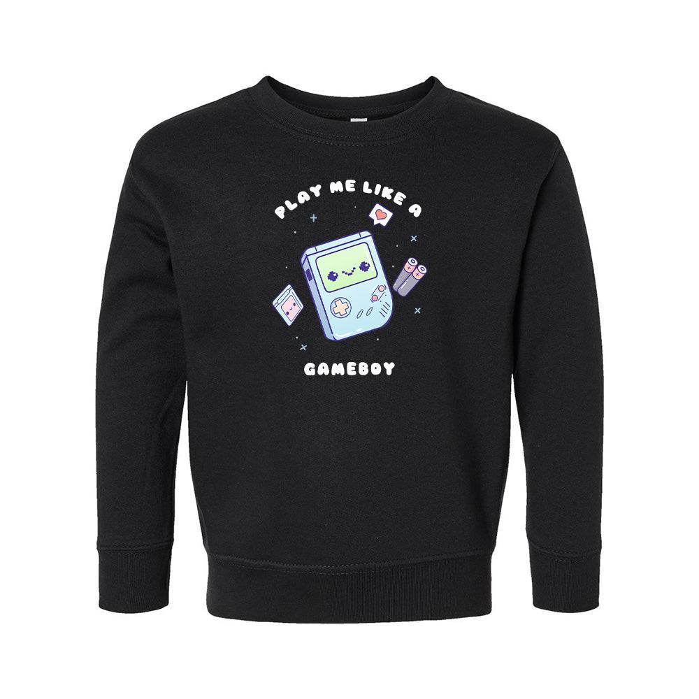 Black Gameboy Toddler Crewneck Sweatshirt