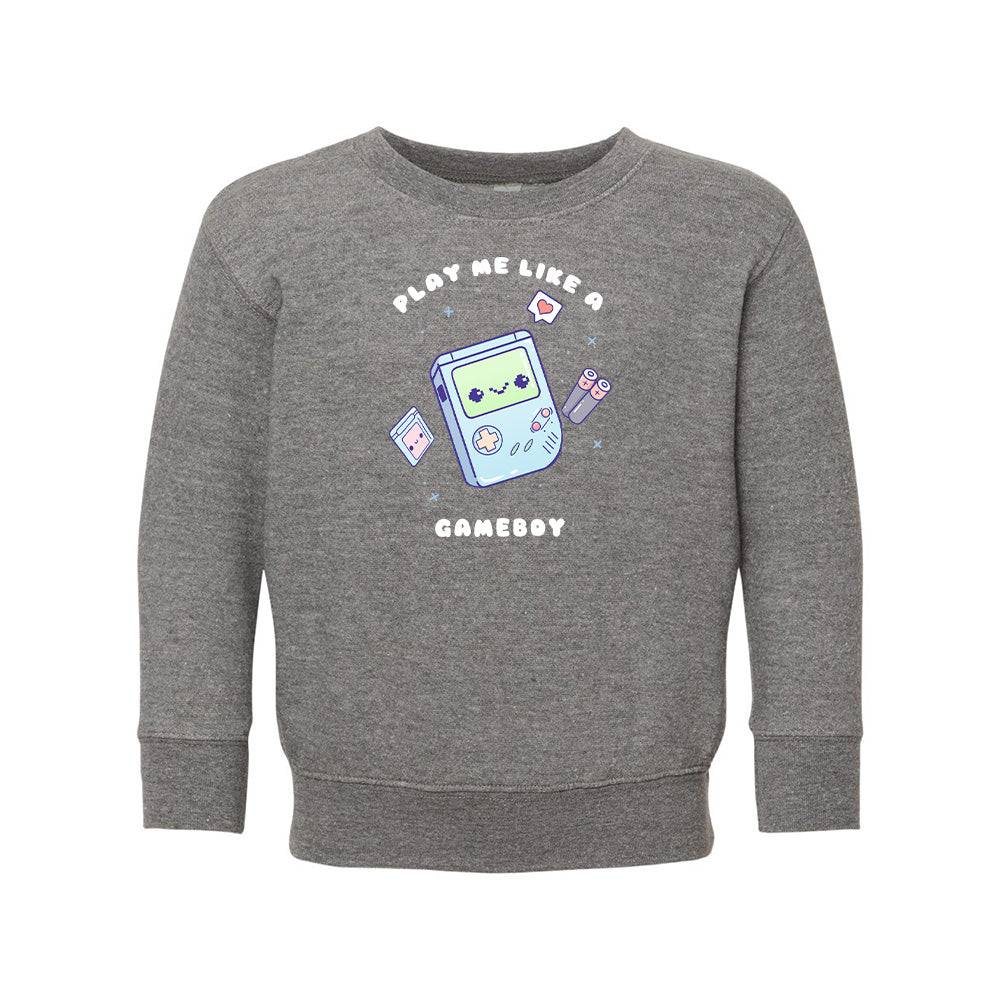 Heather Gray Gameboy Toddler Crewneck Sweatshirt