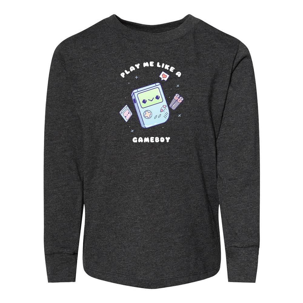 Heather Gray Gameboy Toddler Longsleeve Sweatshirt