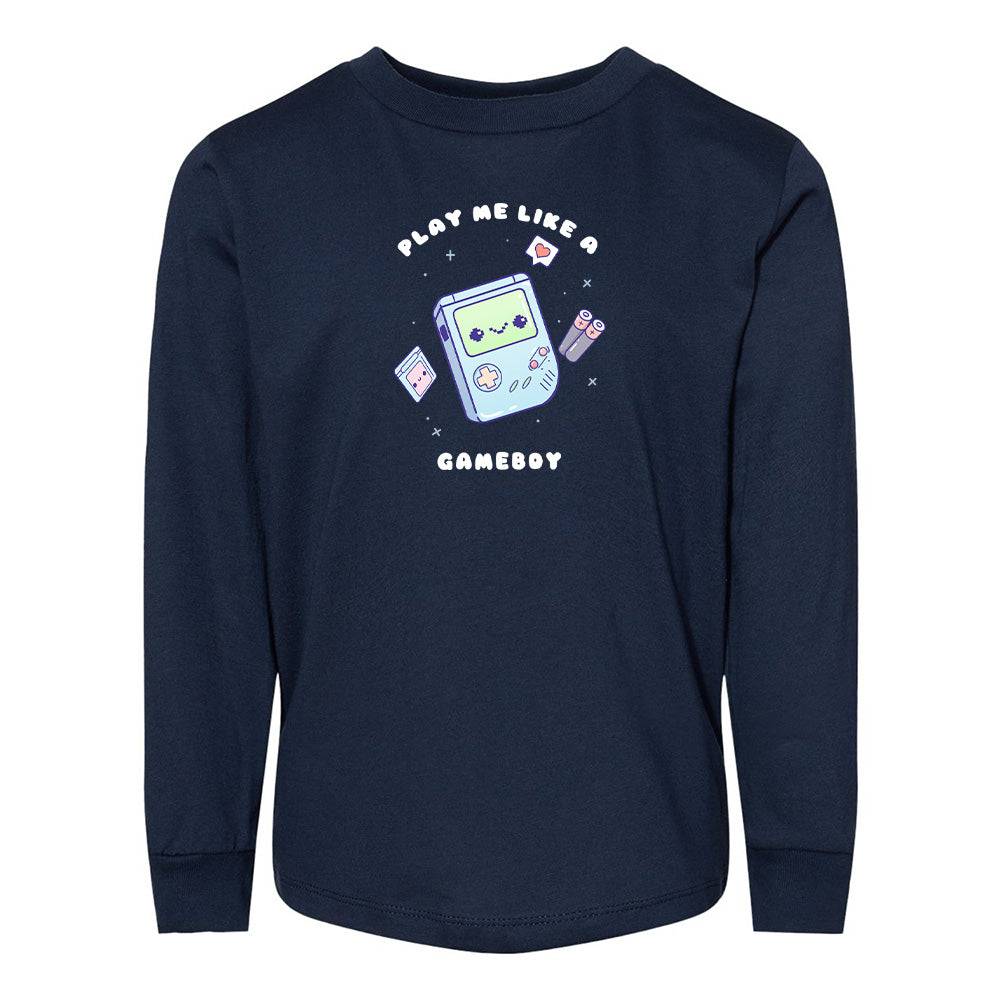Navy Gameboy Toddler Longsleeve Sweatshirt