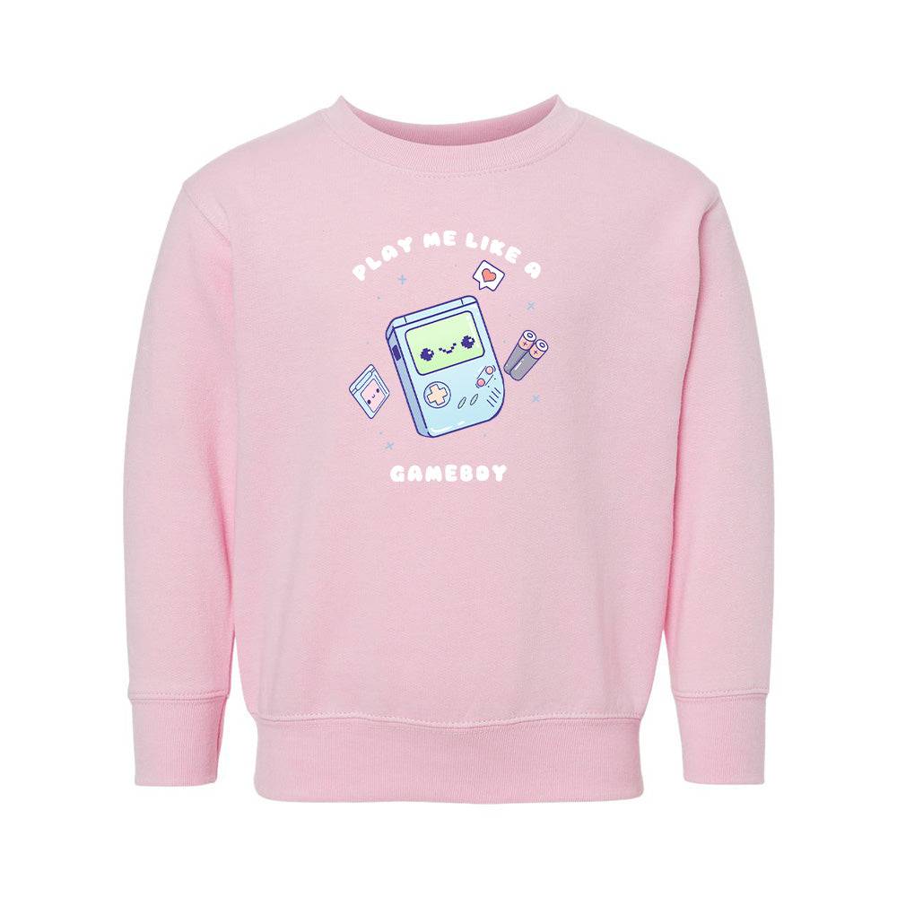 Pink Gameboy Toddler Crewneck Sweatshirt