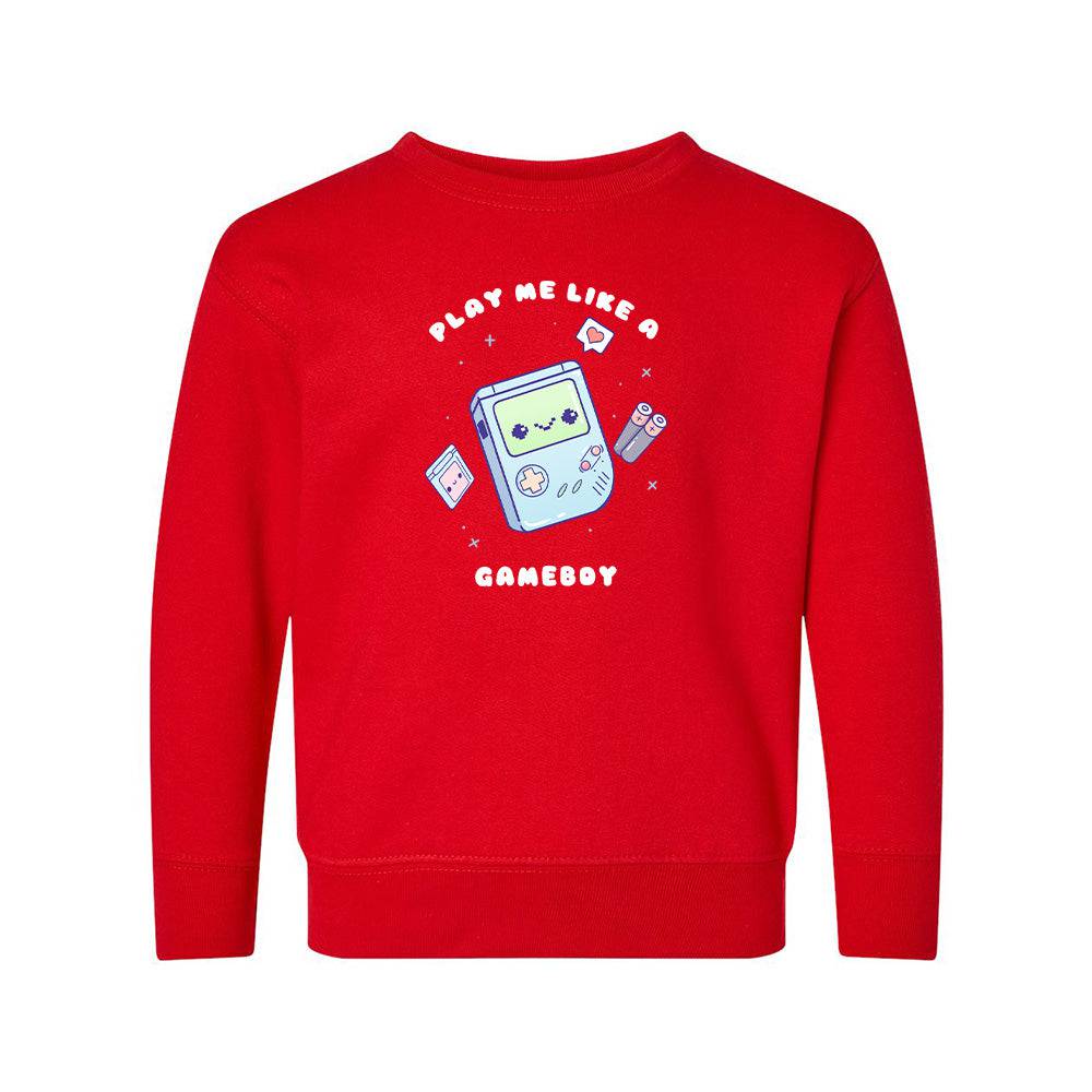 Red Gameboy Toddler Crewneck Sweatshirt