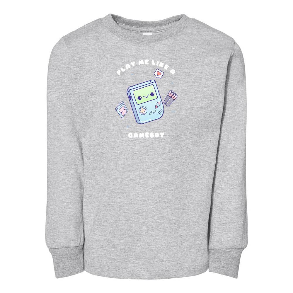 Sports Gray Gameboy Toddler Longsleeve Sweatshirt