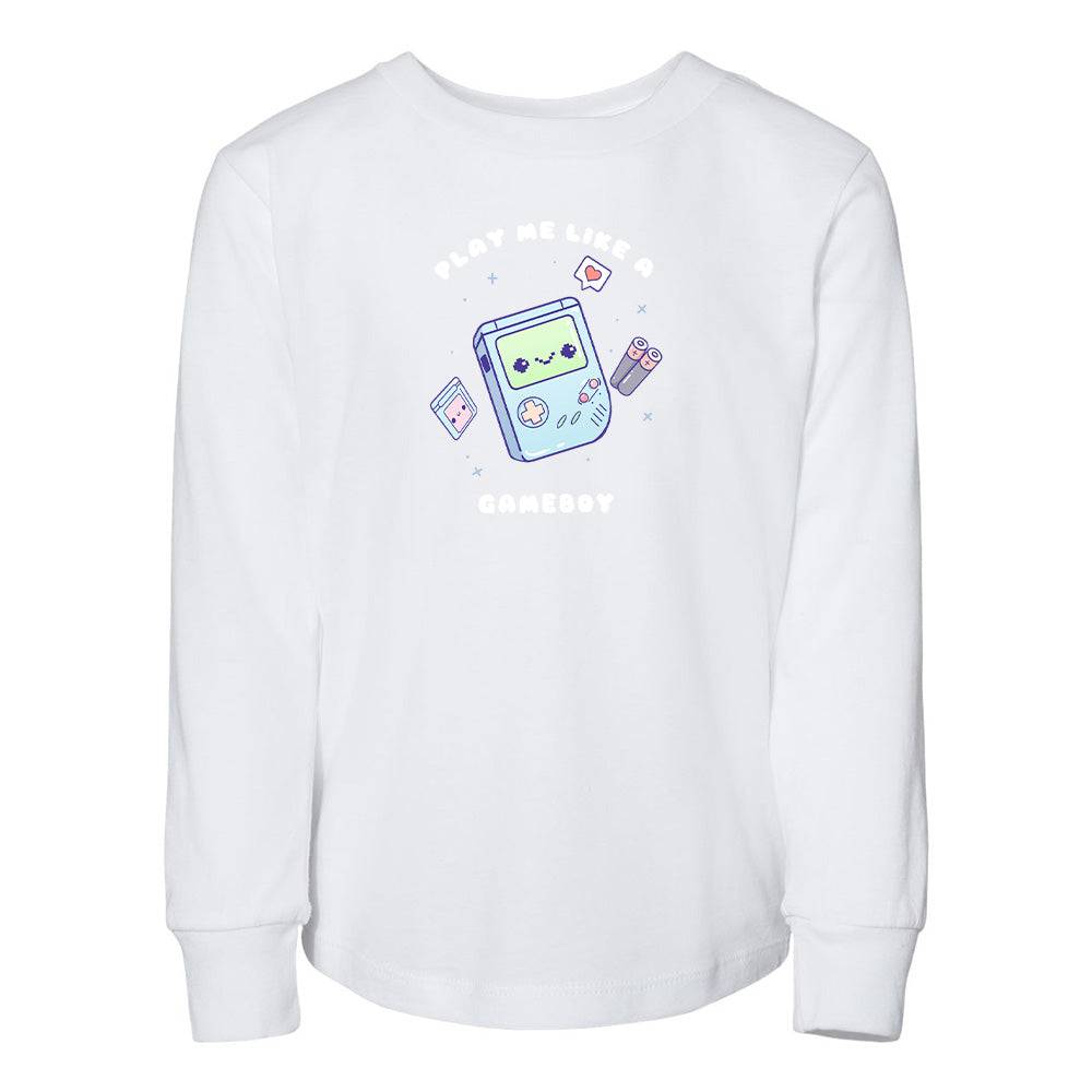 White Gameboy Toddler Longsleeve Sweatshirt
