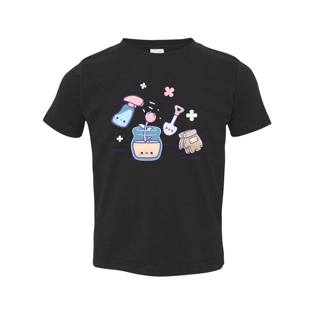 Gardening Black Toddler T-shirt