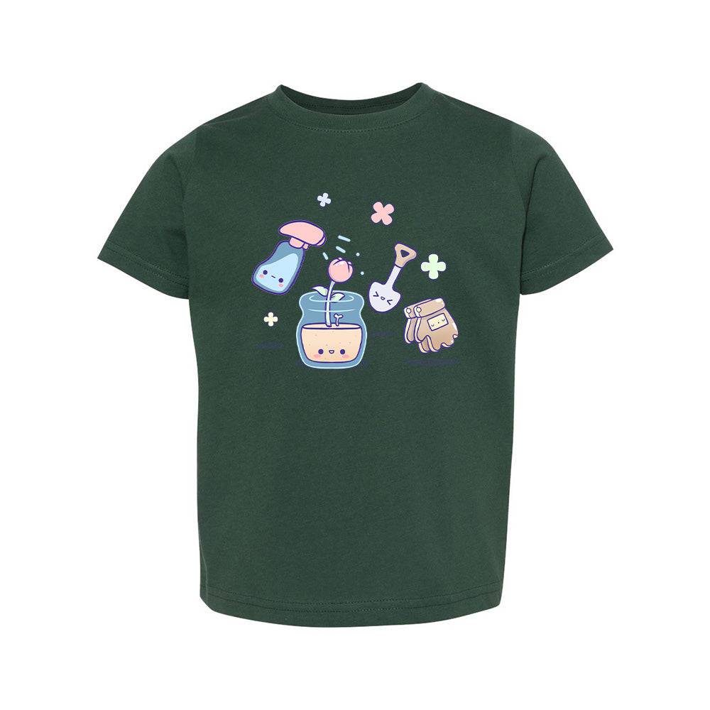 Gardening Forest Green Toddler T-shirt