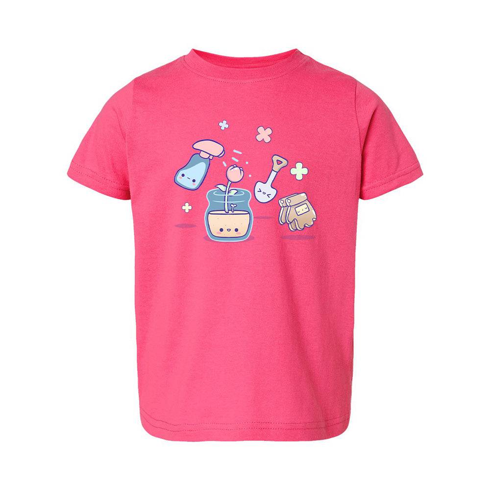 Gardening Hot Pink Toddler T-shirt