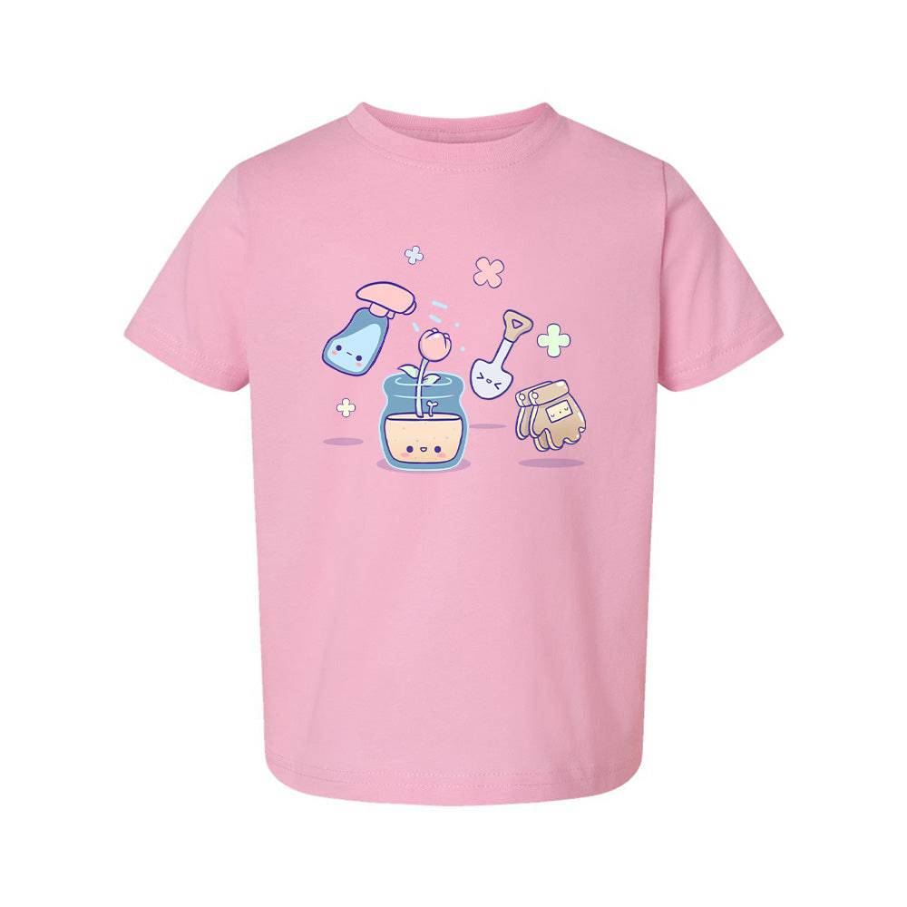 Gardening Pink Toddler T-shirt