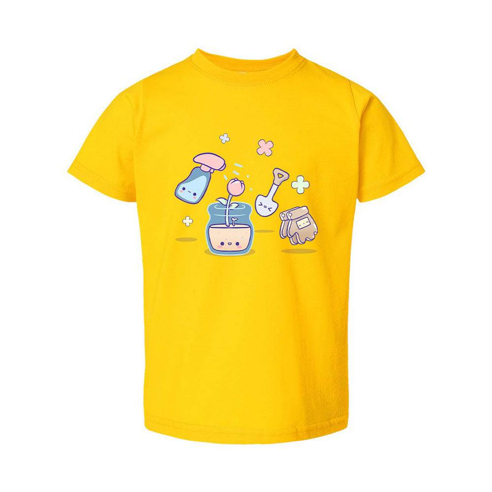 Gardening Yellow Toddler T-shirt