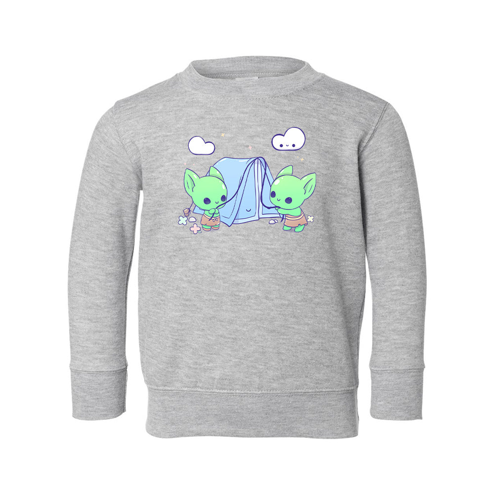 Heather Gray Goblins Toddler Crewneck Sweatshirt