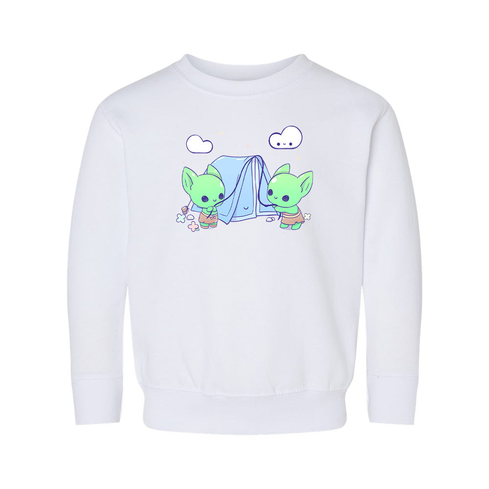 White Goblins Toddler Crewneck Sweatshirt