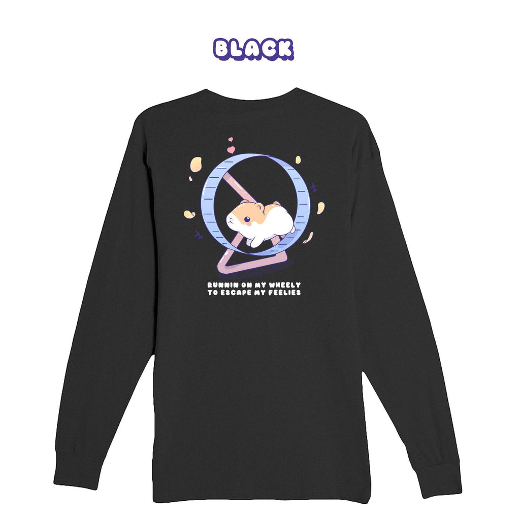 Hamster Black Longsleeve T-shirt