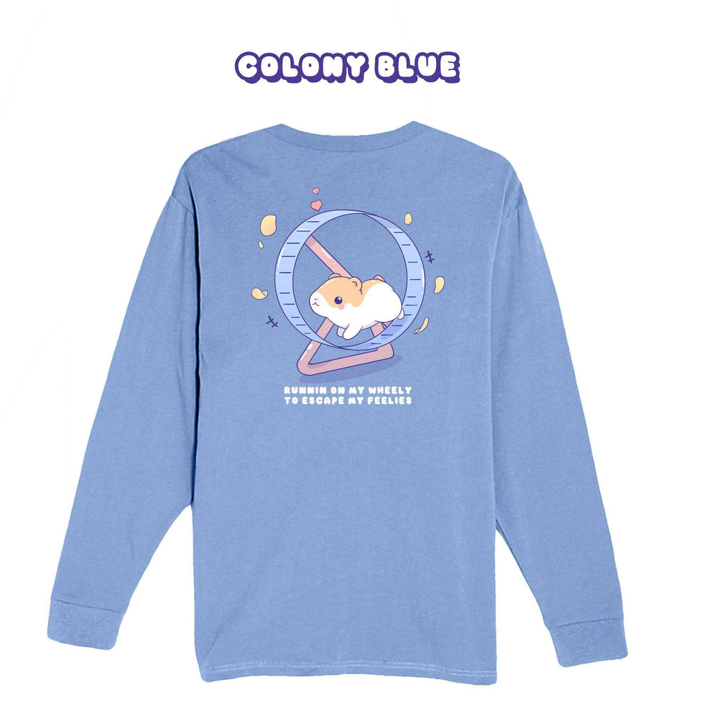 Hamster Colony Blue Longsleeve T-shirt