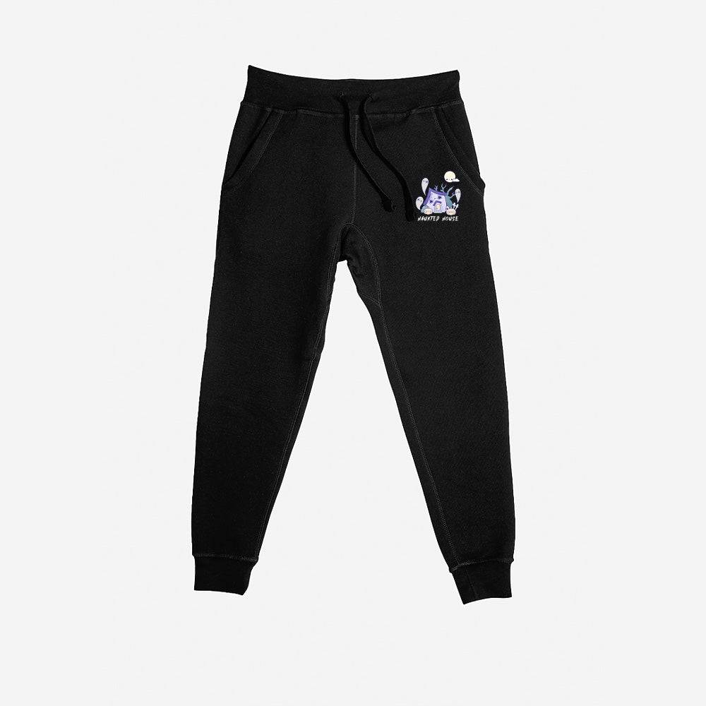 Black HauntedHouse Premium Fleece Sweatpants