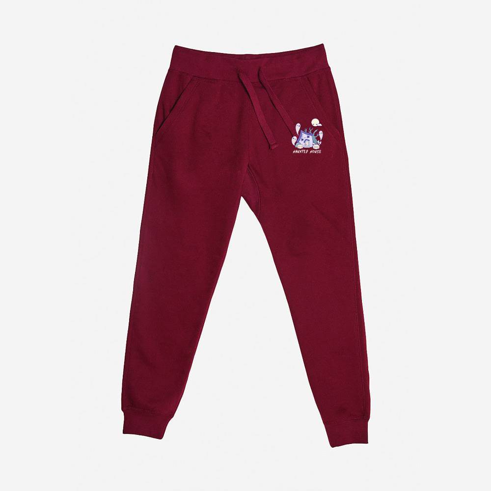 Maroon HauntedHouse Premium Fleece Sweatpants