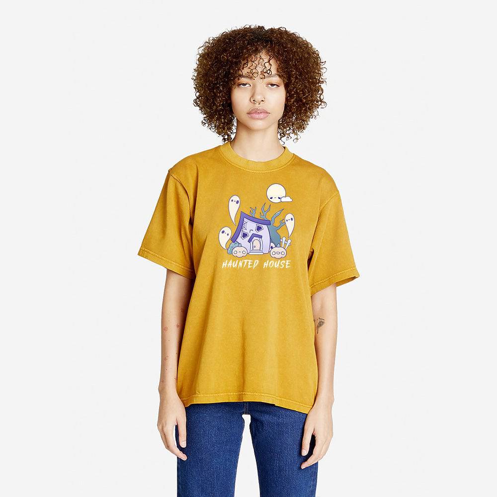 Peanut Butter HauntedHouse Oversized Boxy Streetwear Tee