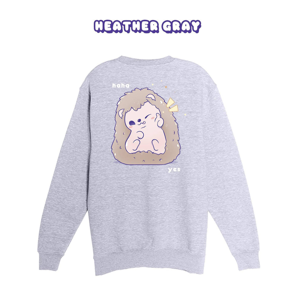 Hedgehog Heather Gray Crewneck Sweatshirt