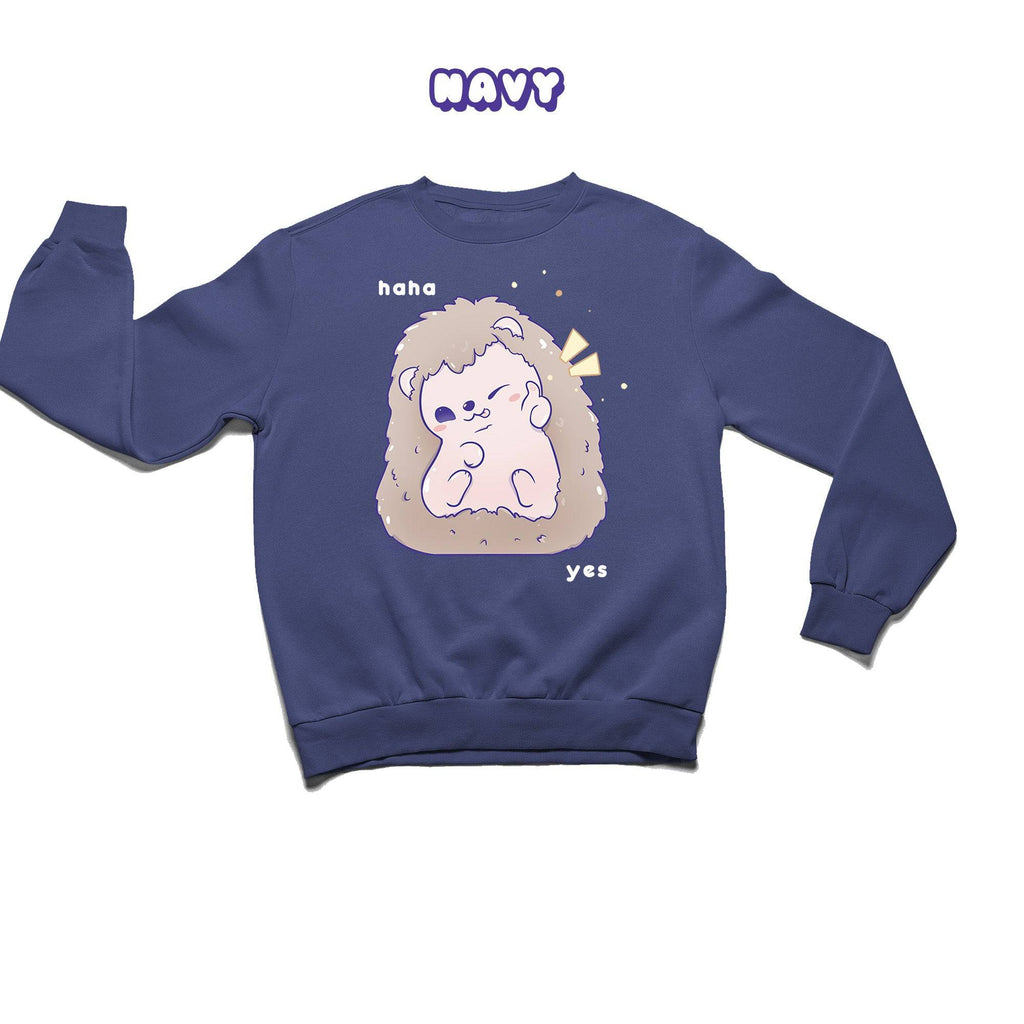 Hedgehog Navy Crewneck Sweatshirt